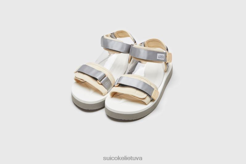 SUICOKE cel-po pilka/balta FDJ8F21 unisex sandalai