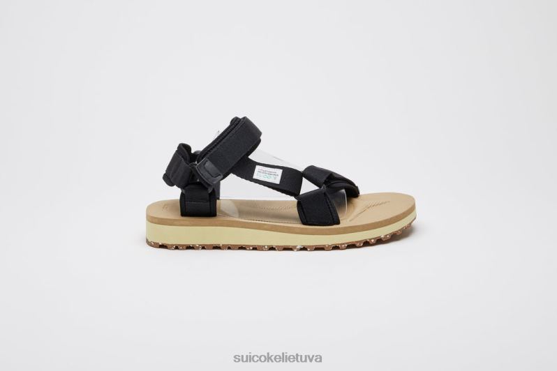 SUICOKE depa-2cab-eco juoda/smėlio spalvos FDJ8F19 unisex sandalai