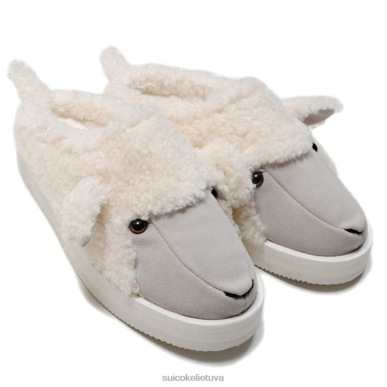 SUICOKE dvigubos x gyvulinės šlepetės baltas FDJ8F54 unisex skaidres